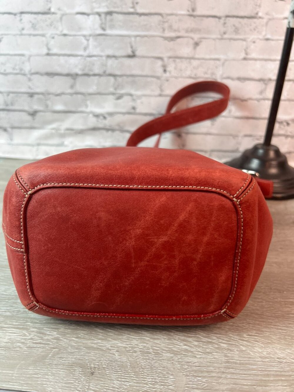 Red Vintage Coach Legacy Soho Bucket Bag #9186 - Picture 5 of 6